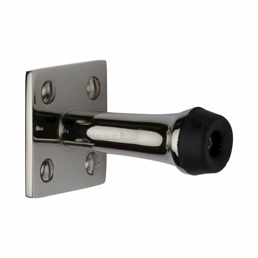 Wall Mounted Door Stop (76mm) in Polished Nickel Finish - V1190 76-PNF