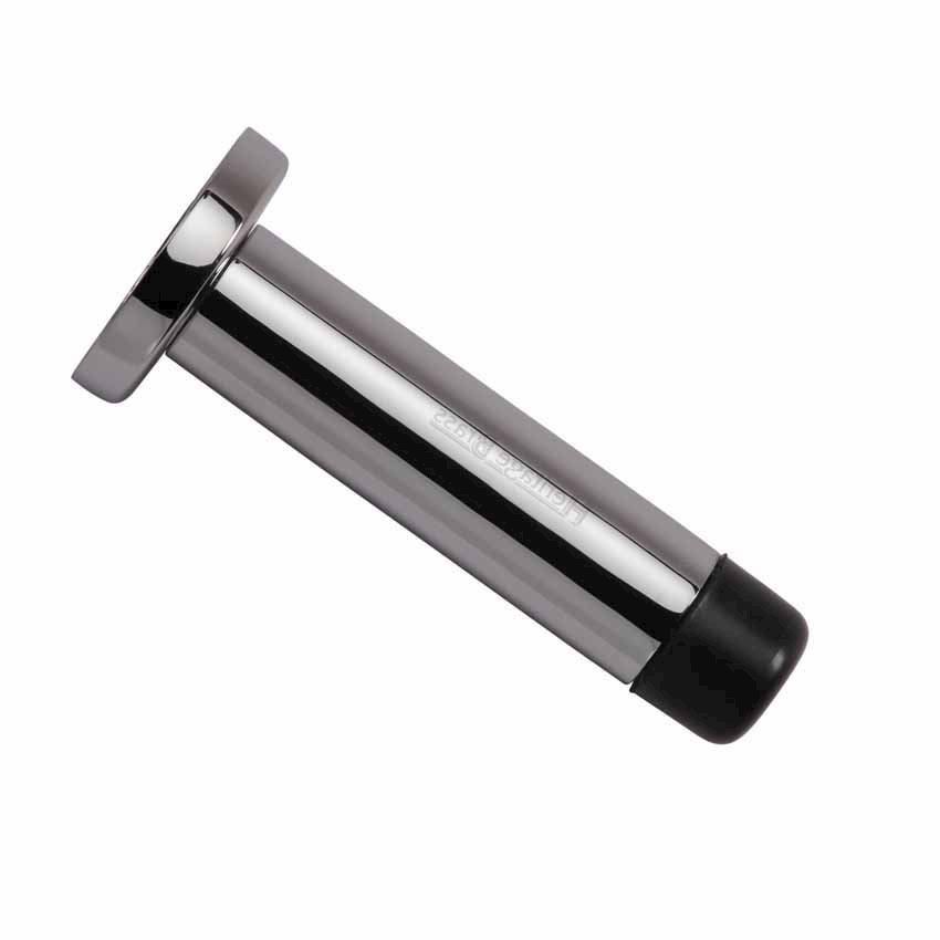  Wall Mounted Door Stop On A Rose (64mm) in Polished Chrome Finish - V1192 64-PC