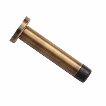 Wall Mounted Door Stop On A Rose (76mm) in Antique Finish - V1192 76-AT  Wall Mounted Door Stop On A Rose (76mm) in Antique Finish - V1192 76-AT