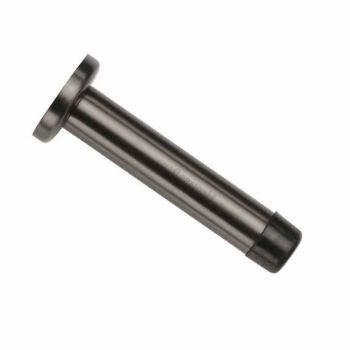 Wall Mounted Door Stop On A Rose (76mm) in Matt Bronze Finish - V1192 76-MB  Wall Mounted Door Stop On A Rose (76mm) in Matt Bronze Finish - V1192 76-MB