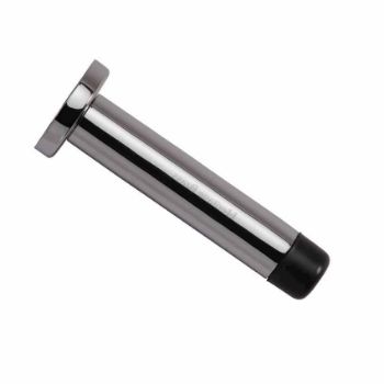 Wall Mounted Door Stop On A Rose (76mm) in Polished Chrome Finish - V1192 76-PC Wall Mounted Door Stop On A Rose (76mm) in Polished Chrome Finish - V1192 76-PC
