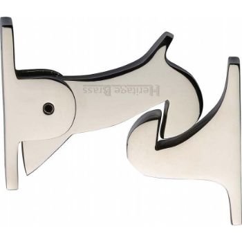 Gravity Door Hold Open Catch in Polished Nickel Finish - V1074-PNF Gravity Door Hold Open Catch in Polished Nickel Finish - V1074-PNF