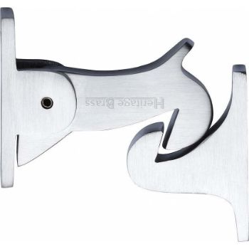 Gravity Door Hold Open Catch in Satin Chrome Finish - V1074-SC Gravity Door Hold Open Catch in Satin Chrome Finish - V1074-SC