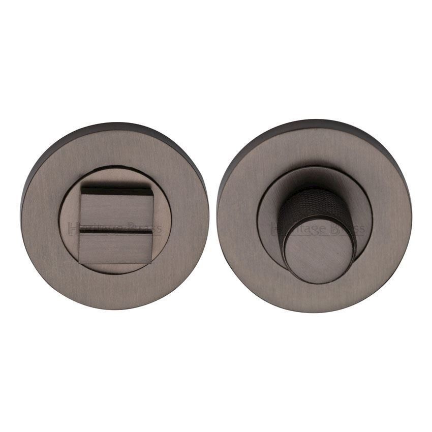 Bathroom & WC thumb-turn & Release Door Lock in Matt Bronze Finish - RS2030-MB