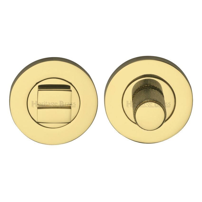 Bathroom & WC thumb-turn & Release Door Lock in Polished Brass Finish - RS2030-PB