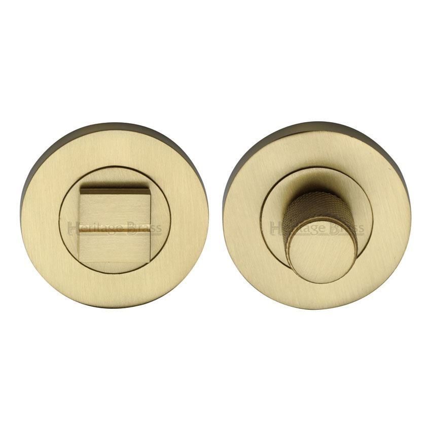 Bathroom & WC thumb-turn & Release Door Lock in Satin Brass Finish - RS2030-SB