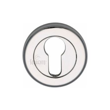 Sorrento Euro Profile Cylinder Escutcheon Polished Chrome Finish - SC-0192-PC Sorrento Euro Profile Cylinder Escutcheon Polished Chrome Finish - SC-0192-PC