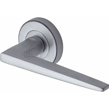 Sorrento Door Handles in Satin Chrome Finish - SC-3450-SC