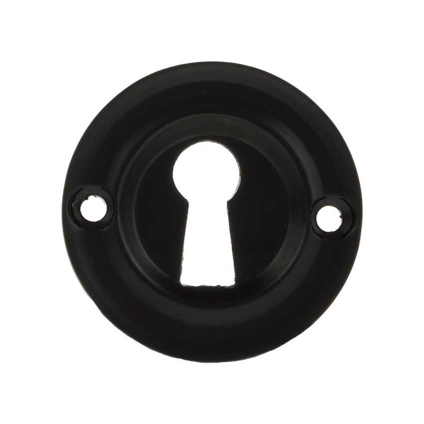 Old English Key Hole Escutcheon in Matt Black - OERKEMB