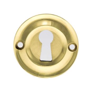 Old English Key Hole Escutcheon in Polished Brass - OERKEPB Old English Key Hole Escutcheon in Polished Brass - OERKEPB