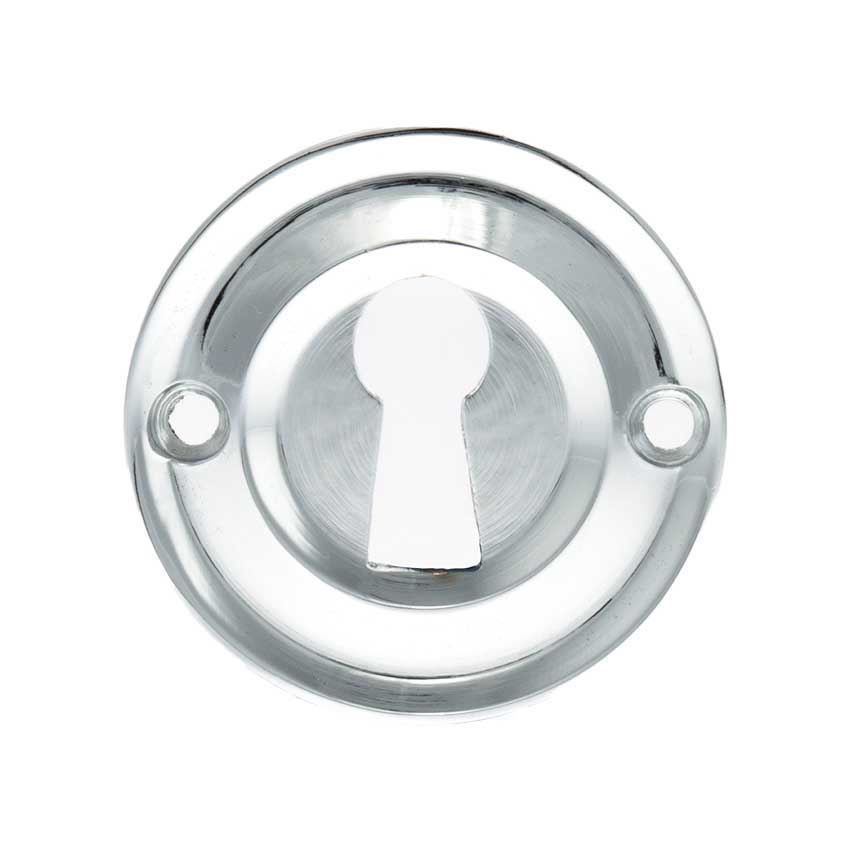 Old English Key Hole Escutcheon in Polished Chrome - OERKEPC