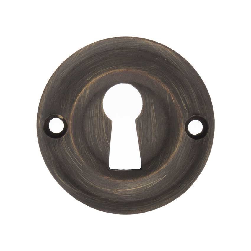 Old English Key Hole Escutcheon in Urban Bronze - OERKEUB