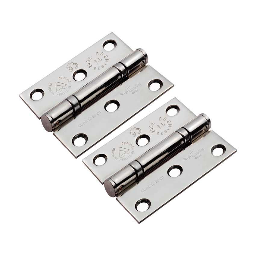 3" Grade 11 Polished Stainless Steel Hinges - HIN13225/11BSS