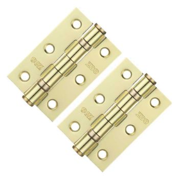 3" (76mm) Brass Finish Ball Bearing Hinges - ZHS32EB  3" (76mm) Brass Finish Ball Bearing Hinges - ZHS32EB