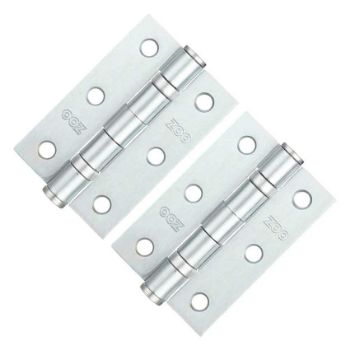 3" (76mm) Satin Chrome Ball Bearing Hinges - ZHS32SC 3" (76mm) Satin Chrome Ball Bearing Hinges - ZHS32SC