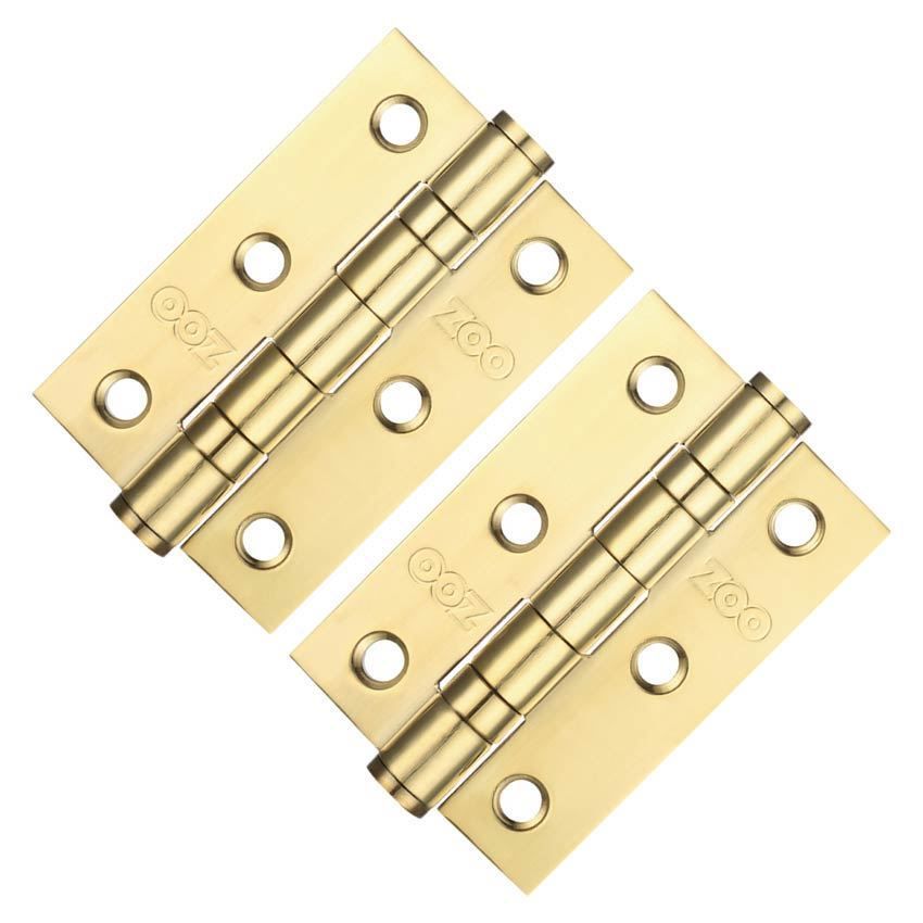 3" Stainless Brass Door Hinges - ZHSS232PVD back to product list     
