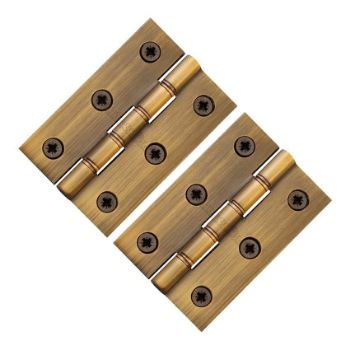 3" (76mm) Antique Brass DP Washered Door Hinges - PR88-400-AT 3" (76mm) Antique Brass DP Washered Door Hinges - PR88-400-AT