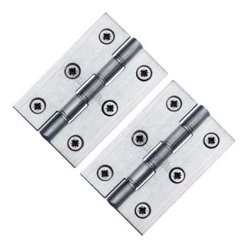 3" (76mm) Satin Chrome DP Washered Door Hinges - PR88-400-SC 3" (76mm) Satin Chrome DP Washered Door Hinges - PR88-400-SC