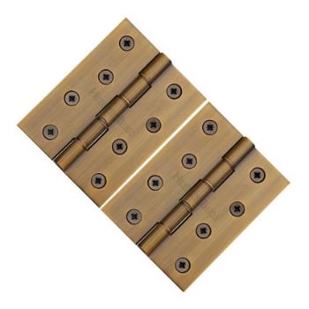 Brass Hinge With Phosphor Washers 4" X 3" Antique Finish - PR88-410-AT Brass Hinge With Phosphor Washers 4" X 3" Antique Finish - PR88-410-AT