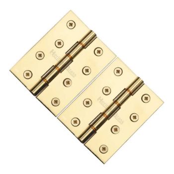 Brass Hinge With Phosphor Washers 4" X 3" Polished Brass Finish - PR88-410-PB Brass Hinge With Phosphor Washers 4" X 3" Polished Brass Finish - PR88-410-PB