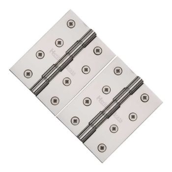 Brass Hinge With Phosphor Washers 4" X 3" Polished Nickel Finish - PR88-410-PNF Brass Hinge With Phosphor Washers 4" X 3" Polished Nickel Finish - PR88-410-PNF