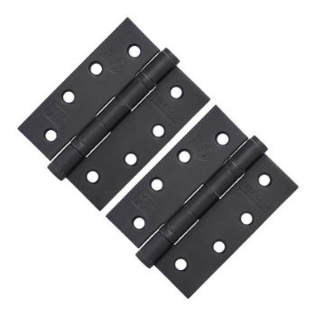 4" (102mm) Grade 13 Matt Black Fire Door Hinges - AH1433MB 4" (102mm) Grade 13 Matt Black Fire Door Hinges - AH1433MB
