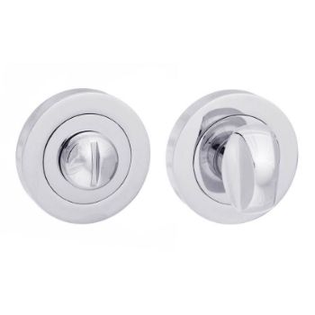 Status Bathroom WC Turn and Release Lock In Polished Chrome - S2-WC-R-PC  Status Bathroom WC Turn and Release Lock In Polished Chrome - S2-WC-R-PC
