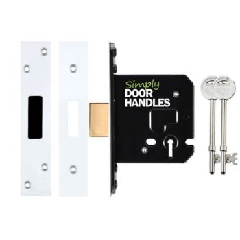 3 Lever Dead Lock In Polished Chrome - ZUKD376PC