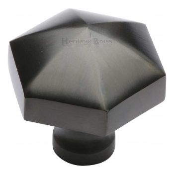 Hexagon Design Cabinet Knob in Matt Bronze Finish - C2238-MB Hexagon Design Cabinet Knob in Matt Bronze Finish - C2238-MB