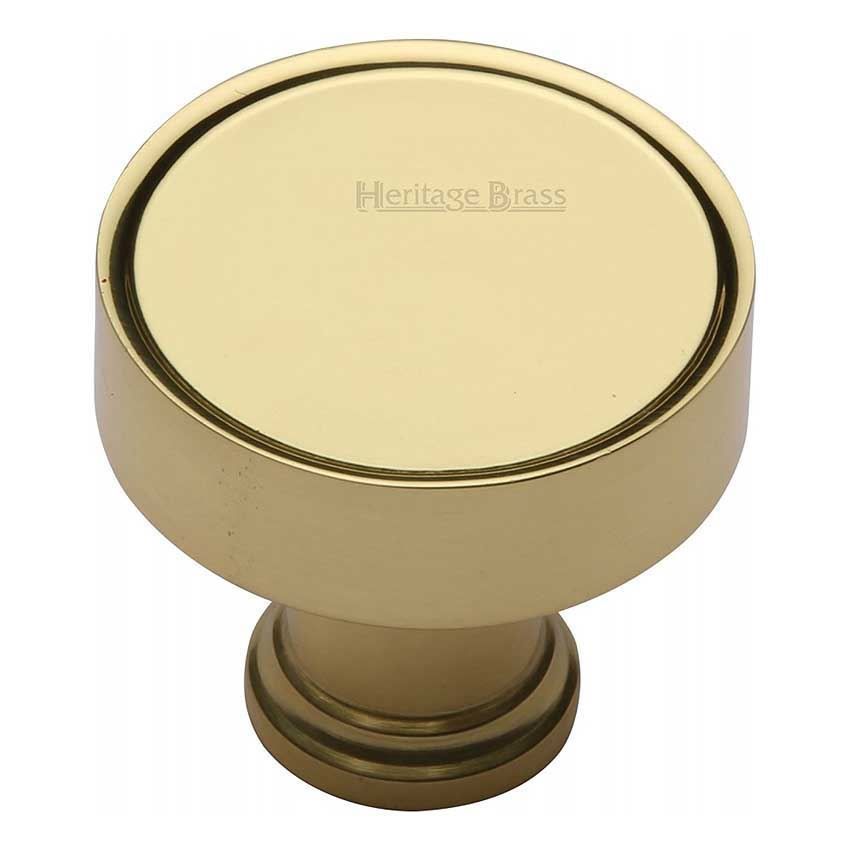 Florence Design Cabinet Knob in Polished Brass Finish - C4549-PB