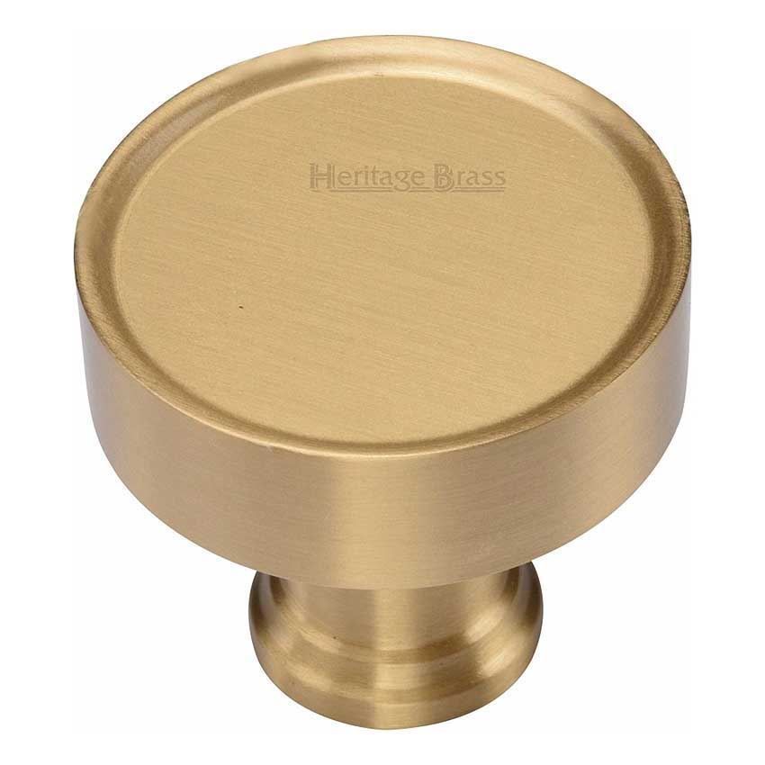 Florence Design Cabinet Knob in Satin Brass Finish - C4549-SB