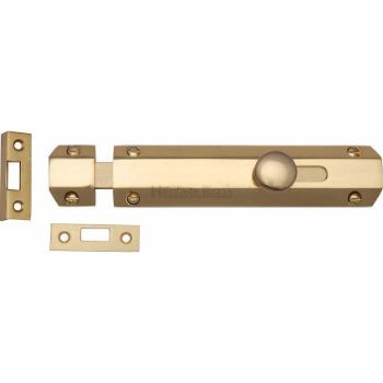 Door Bolt Flat 6" Polished Brass finish - C1685-6-PB Door Bolt Flat 6" Polished Brass finish - C1685-6-PB