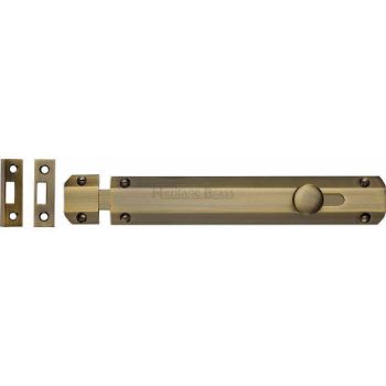 Door Bolt Flat 8" Antique Brass finish - C1685-8-AT Door Bolt Flat 8" Antique Brass finish - C1685-8-AT