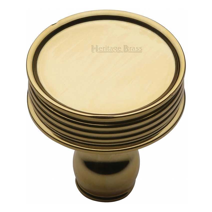 Venetian Design Cabinet Knob in Polished Brass Finish - C4547-PB