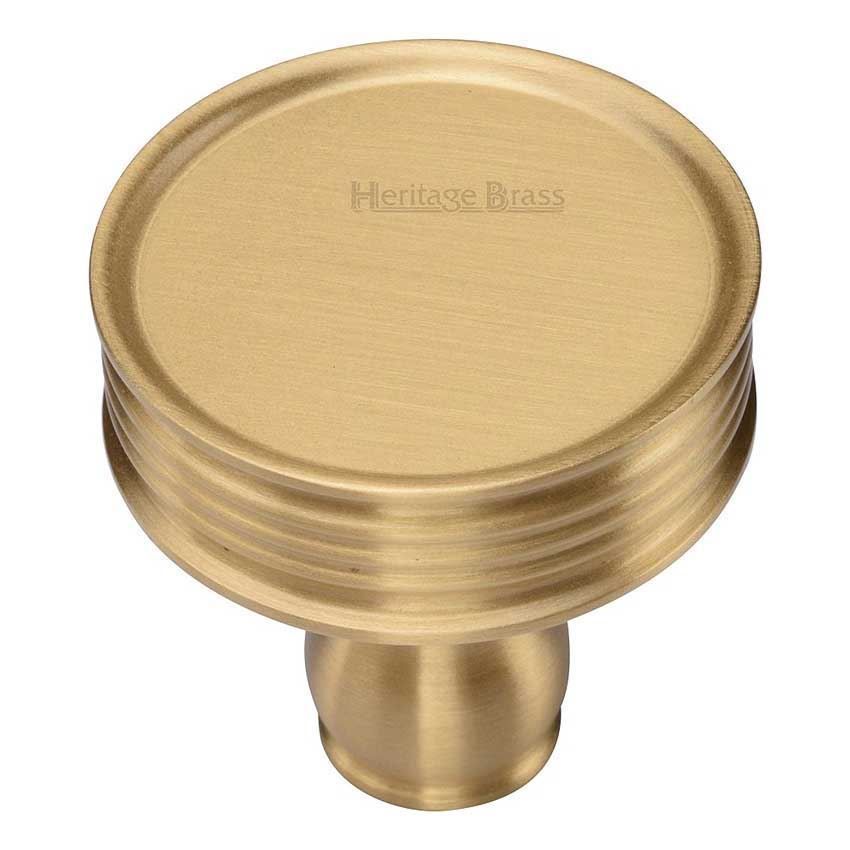 Venetian Design Cabinet Knob in Satin Brass Finish - C4547-SB