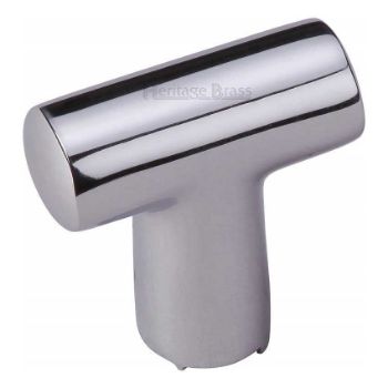 T Shaped Cabinet Knob in Polished Chrome - C2234-PC T Shaped Cabinet Knob in Polished Chrome - C2234-PC