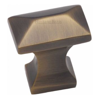 Pyramid Cabinet Knob in Antique Brass - C2232-AT Pyramid Cabinet Knob in Antique Brass - C2232-AT
