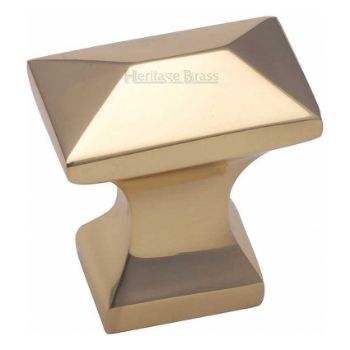 Pyramid Cabinet Knob in Polished Brass - C2232-PB Pyramid Cabinet Knob in Polished Brass - C2232-PB