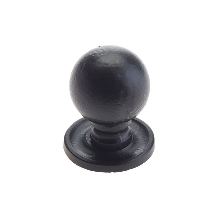 Antique Black Round Cupboard Knob - FF32