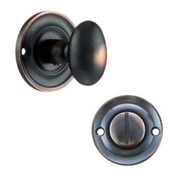 Old English Oval WC Turn and Release in Antique Copper - OEOWCAC Old English Oval WC Turn and Release in Antique Copper - OEOWCAC