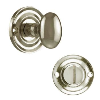 Old English Oval WC Turn and Release in Polished Nickel - OEOWCPN	 Old English Oval WC Turn and Release in Polished Nickel - OEOWCPN