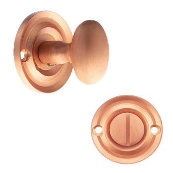 Old English Oval WC Turn and Release in Urban Satin Copper - OEOWCUSC Old English Oval WC Turn and Release in Urban Satin Copper - OEOWCUSC