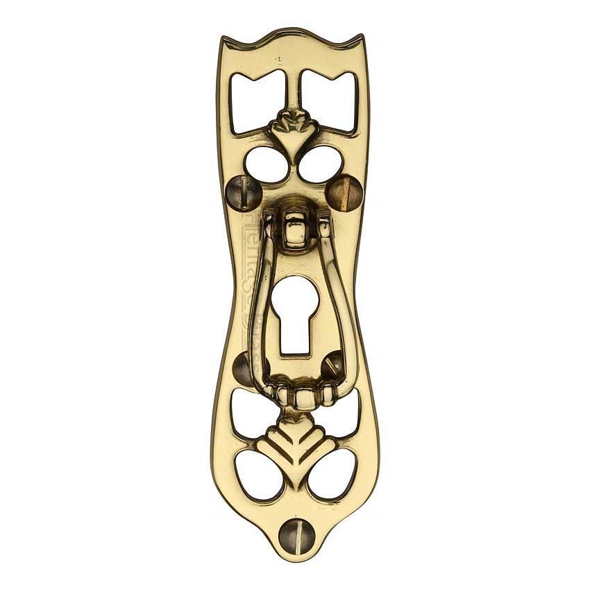 Cabinet Pull Ornate Design Cabinet Knob in Polished Brass Finish - V5023-PB