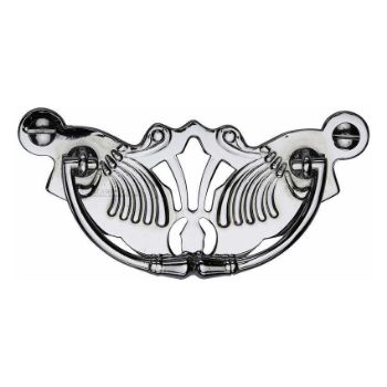 Cabinet Pull Ornate Plate Design Cabinet Knob in Polished Chrome Finish - V5021-PC Cabinet Pull Ornate Plate Design Cabinet Knob in Polished Chrome Finish - V5021-PC