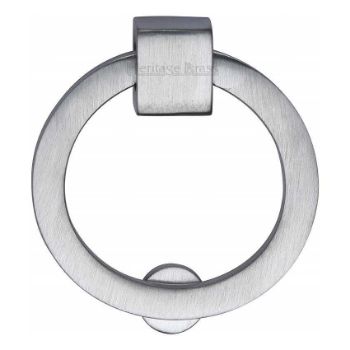 Round Drop Pull Cabinet Knob in Satin Chrome Finish - C6321-SC Round Drop Pull Cabinet Knob in Satin Chrome Finish - C6321-SC