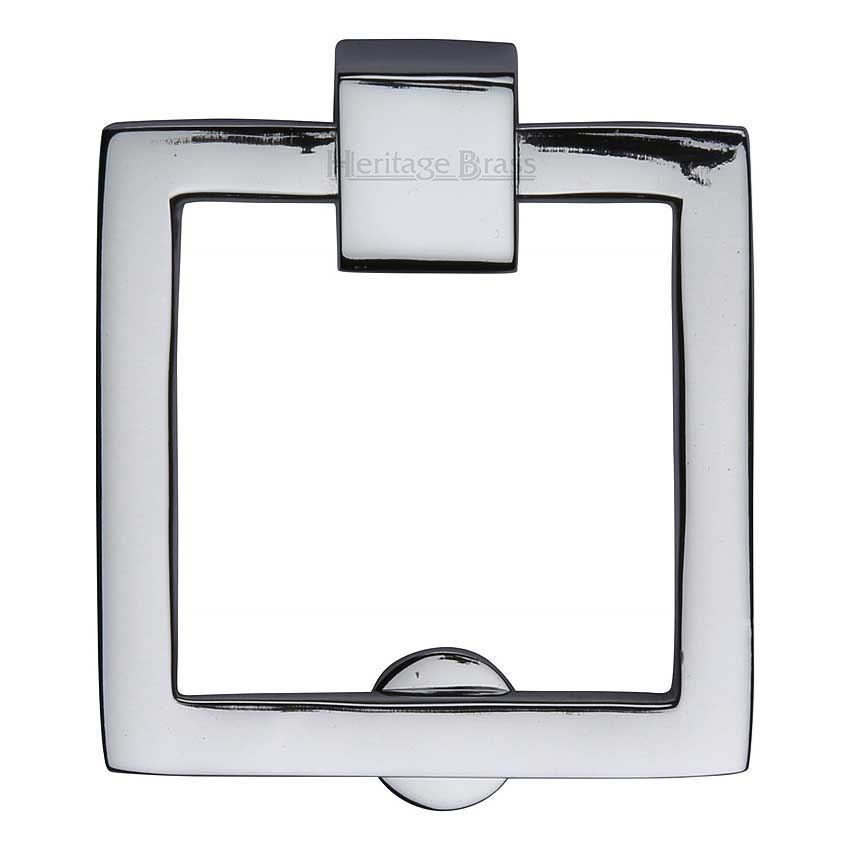 Square Drop Pull Cabinet Knob in Polished Chrome Finish - C6311-PC