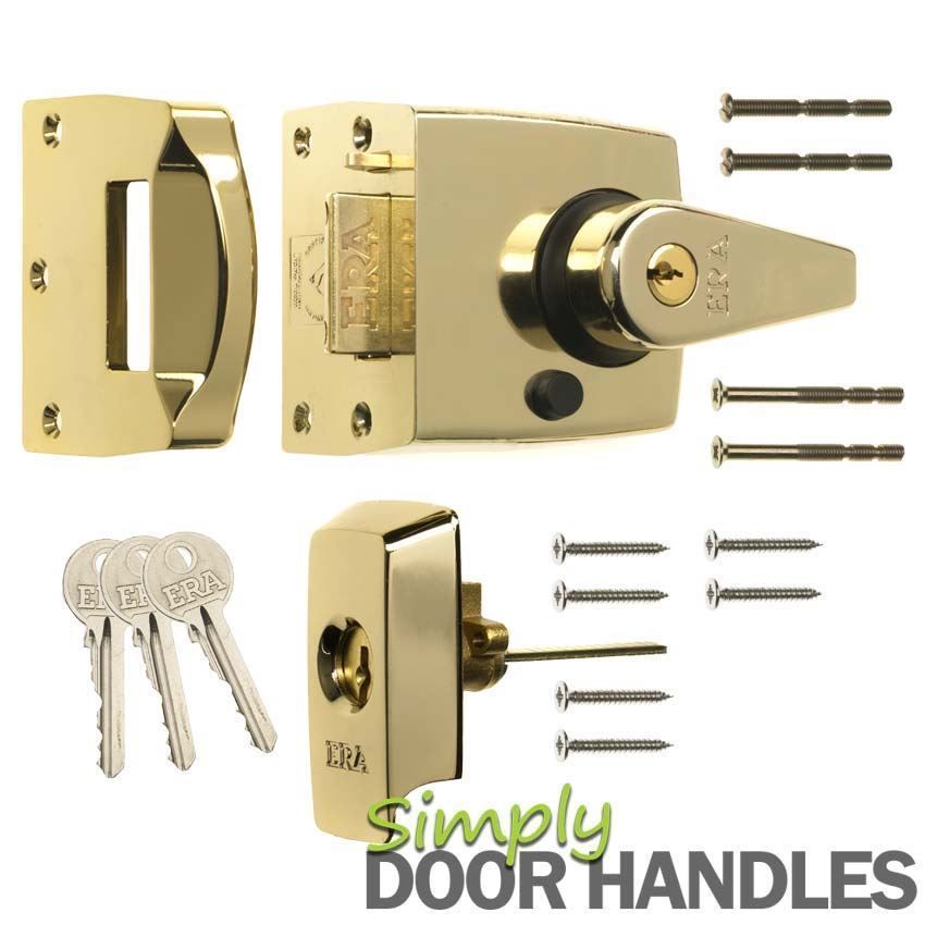 ERA 60mm High Security Nightlatch in Brass Finish - 1930-31