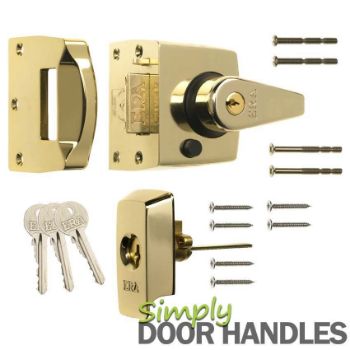 ERA 40mm High Security Nightlatch in Brass Finish - 1830-31