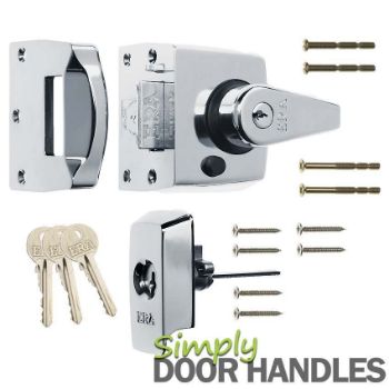 ERA 40mm High Security Nightlatch in Polished Chrome Finish  - 1830-37-1