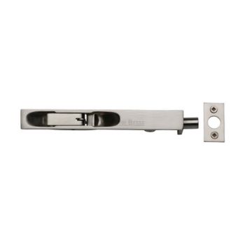 Lever Flush Door Bolt In Satin Nickel Finish - C1680-6-SN Lever Flush Door Bolt In Satin Nickel Finish - C1680-6-SN